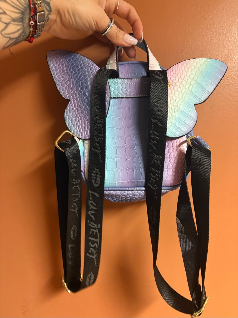 Betsy Johnson Pastel Unicorn Ear Mini Backpack - Multicolor - Picture 2 of 5